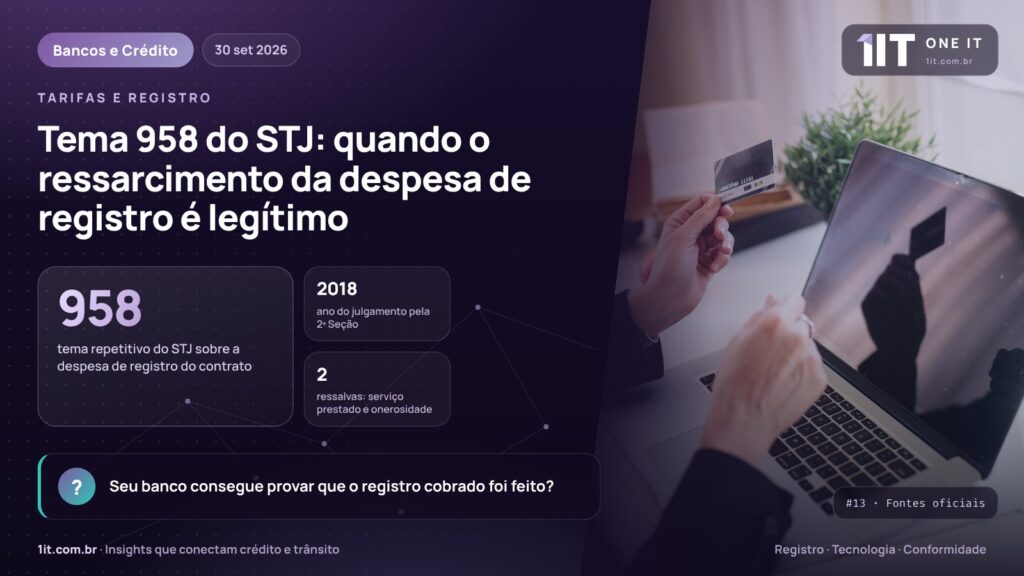 Tema 958 do STJ: quando o ressarcimento da despesa de registro é legítimo