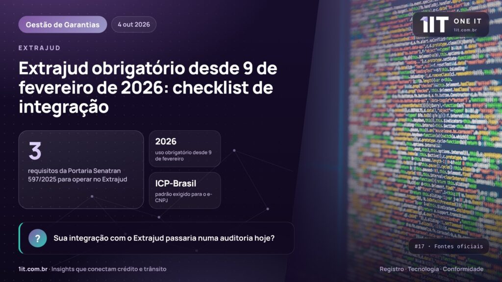 Extrajud obrigatório desde 9 de fevereiro de 2026: checklist de integração